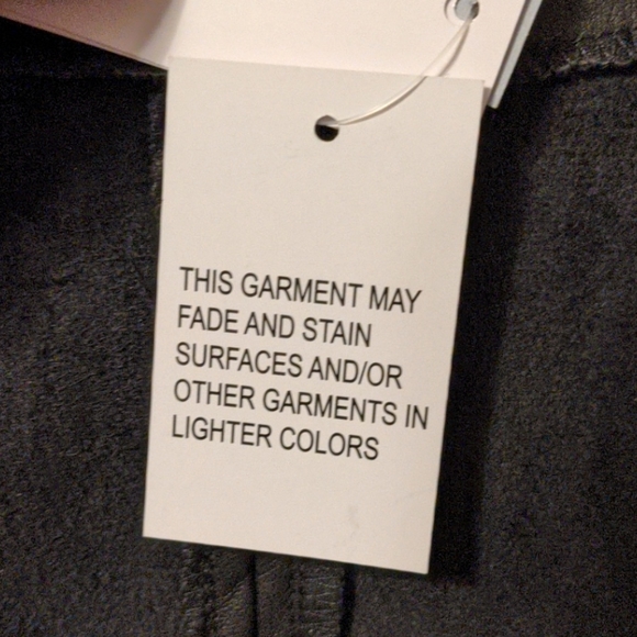 🇨🇦 Sz XL Joan Vass New York Faux Leather Vest - Picture 13 of 13